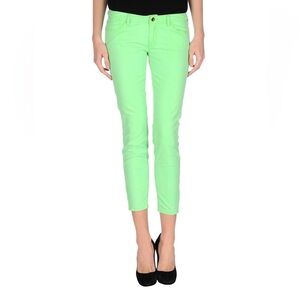 New Amy Gee Neon Green Pants Size 30